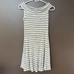 stripped, off the shoulder dress, medium, Lush